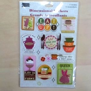 3/$15 Queen of the Kitchen 3D Stickers 840341668633
